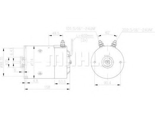 MAHLE ORIGINAL MM 54 Electric Motor